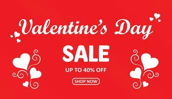 valentine's day sale banner, Happy Valentines Day vector