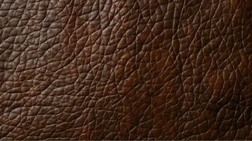 AI generated Leather Texture in Dark Black Brown Expensive Saturated Brown Leather photo