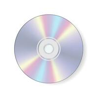 Compact disc isolated on white background.Record data,Holographic disk icon.Vector eps 10 vector