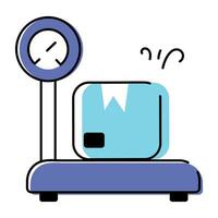 SCM and Logistics Doodle Icon vector