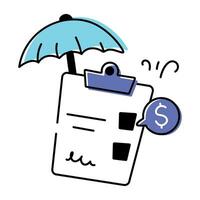 SCM and Logistics Doodle Icon vector