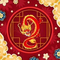 Chinese New Year of The Dragon 2024 vector