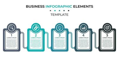 creativo negocio infografía modelo vector