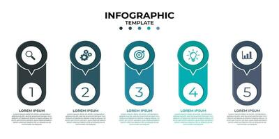 creativo negocio infografía modelo vector