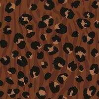 Leopard animal skin texture seamless pattern background vector