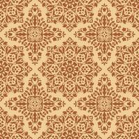 Ethnic style traditional abstract boho mandala seamless pattern vector