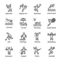 Pack of Sports and Games Icon Vectors