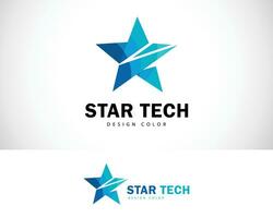 star logo creative design digital pixel icon logo vector