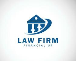 law firm logo creative growth business finance design concept arrow vector