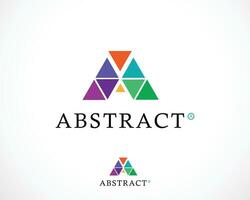 abstract design logo modern letter A color sign symbol design web vector