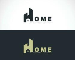 House vector logo template for real estate company. Roof illustration. Design element. Creative idea for logotype