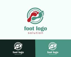 Foot and care icon logo template, Foot and ankle healthcare vector