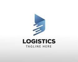 logístico logo creativo logístico logo rápido entrega logo flecha creativo logo vector