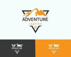 aventuras creativo logo diseño modelo vector