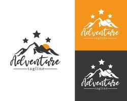 aventuras creativo logo diseño modelo vector