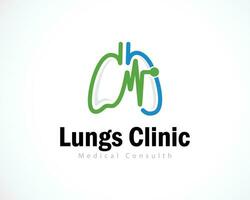 lungs care logo creative health design concept hand ,medical clinic solution vector