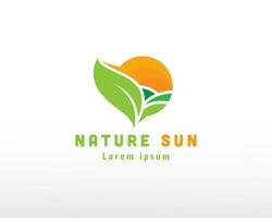 nature sun logo energy sun logo summer logo creative sun logo vector