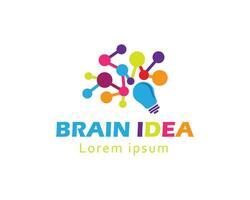 cerebro logo creativo cerebro logo vector