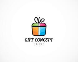 Gift Shop Logo Symbol Design Template Vector, Emblem, Design Concept, Creative Symbol vector