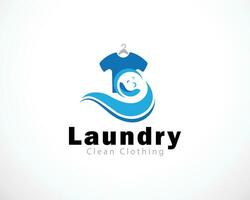 laundry logo creative clean clothes design concept creative soap sign brand vector