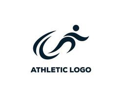 athletic logo sport logo run logo beauty sport logo  symbol logo vector