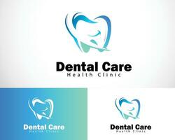 dental cuidado logo creativo salud clínica diseño concepto médico hospital dental vector