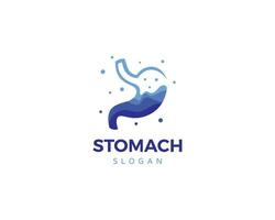 Modern Stomach logo designs vector with swoosh, Health Stomach logo template