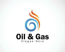 Gas and Oil Logo Template Design, Symbol, Icon color concept vector