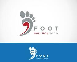 foot solution logo creative design template vector