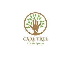 care tree logo creative tree logo illustration vector