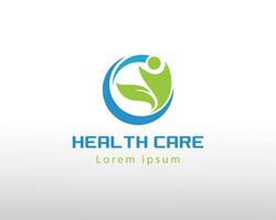 health care logo creative care logo leave people vector