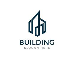 building logo skyline logo city logo vector