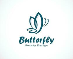 Butterfly logo template. Vector illustration. design creative animal