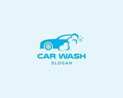 coche lavar logo creativo ilustración vector