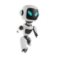 carino robot 3d illustrazione rendere png