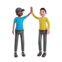 Teamwork concept 3d render illustration png