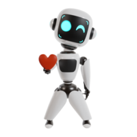 süß Roboter 3d Illustration machen png