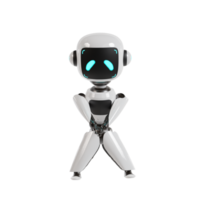 mignonne robot 3d illustration rendre png