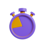 Time management 3d icon render png