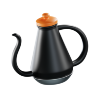 3D Gooseneck Kettle Illustration png