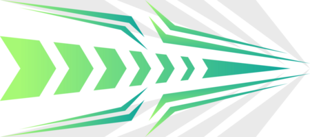 sporty modern arrow green gradient gaming jersey background transparent png