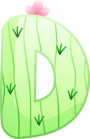 Kaktus Alphabet Brief d png