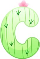 cactus alphabet lettre c png