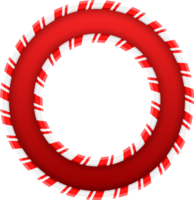 Christmas Candy Cane Alphabet Letter O png