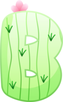 cactus alfabet brief b png