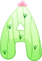 Kaktus Alphabet Brief ein png