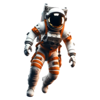 ai gerado astronauta isolado em transparente fundo png