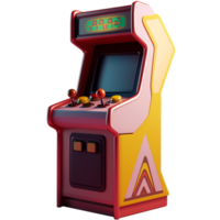 AI generated Arcade game, 3d design. Suitable for Video games and design elements png