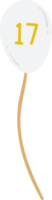 Palloncino di 17 Indonesia indipendenza giorno png