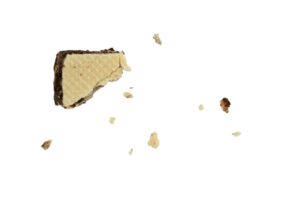 Crumbs of wafer with particle isolated png